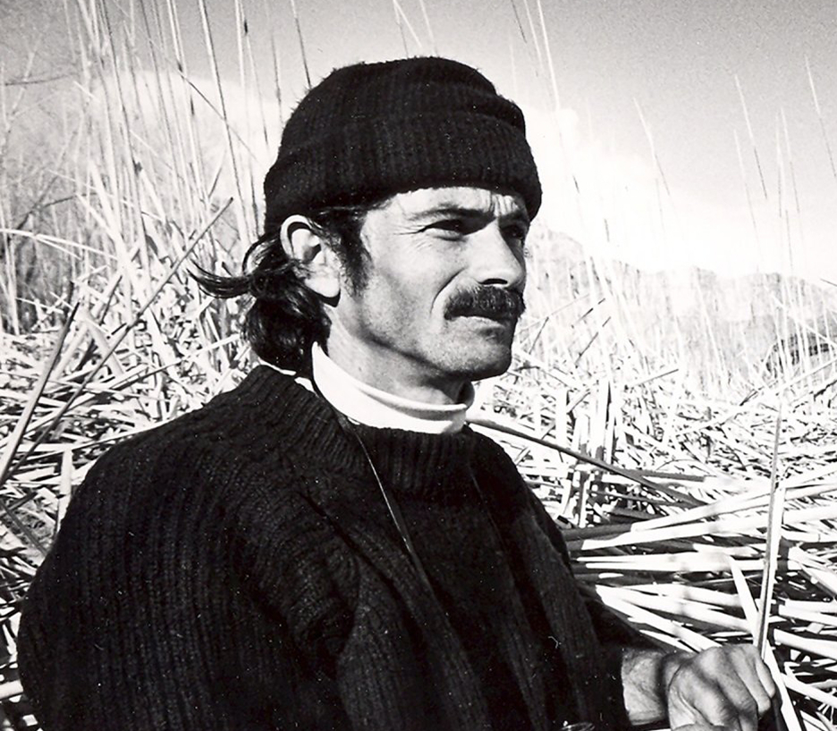 historical photo of Steven Carothers in the field.