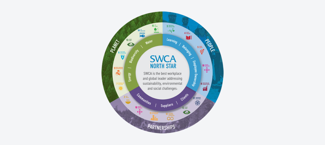 The SWCA North Star dial, classifying Planet, People, and Partnerships
